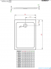 Radaway Doros F Stone brodzik 100x80x5,5 czarny SDRF1080-01-54S